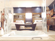 JustAmii and KissKara hottublove in private premium video